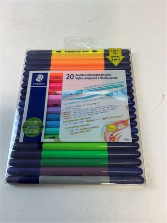 Surligneurs Staedtler double pointe