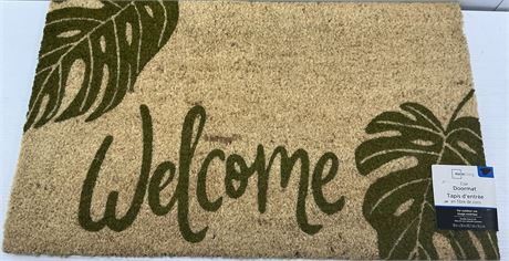 Paillasson en fibre de coco Mainstays Welcome 18 x 30 po