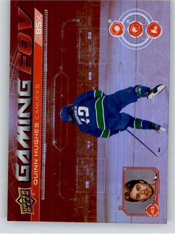 Carte hockey Upper Deck 2024-25 Quinn Hughes Vancouver