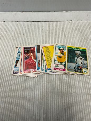 Lot de 25 cartes baseball O-Pee-Chee années 1980 variées