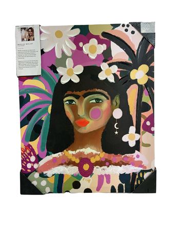 Art mural Mahlah Molly 16 x 1,2 x 20 po