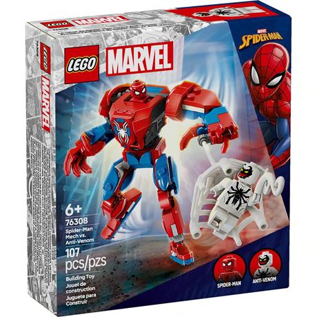 LEGO Super-Héros Mech Spider-Man vs Anti-Venom multi 107 pcs