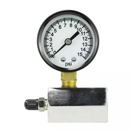 Manomètre air comprimé 0-15 psi