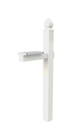 PIÈCE MANQUANTE - Support boîte aux lettres PVC blanc 57 po