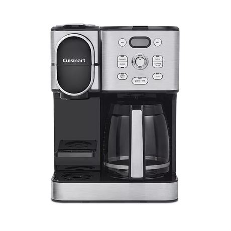 Cafetière Cuisinart Coffee Center 2 en 1 carafe 12 tasses + dosette