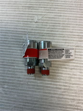 Raccords rapides Husky acier 1/4 po NPT – lot de 2