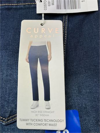 Jean droit Curve Appeal – femme, taille 10