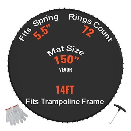 Toile trampoline 14 pi remplacement