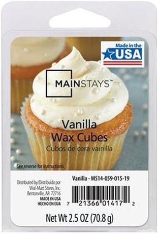 Cubes de cire vanille Mainstays – 10 pièces