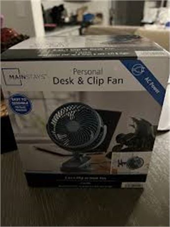 Ventilateur de bureau/pince Mainstays