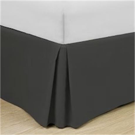 QUEEN - Jupe de lit microfibre plissée Swift Home Basics