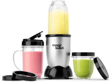Magic Bullet — Mélangeur personnel argent, ensemble de 11 pièces