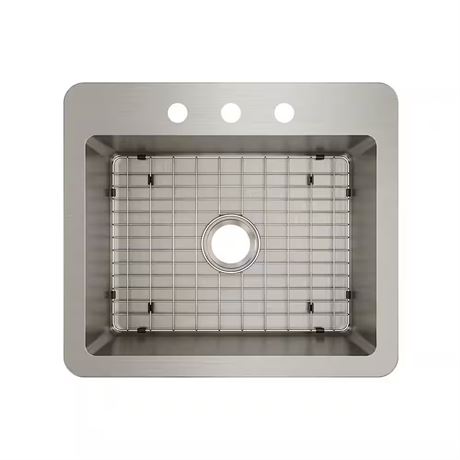 Évier Avenue inox 25 po encastré/sous-plan, simple cuve