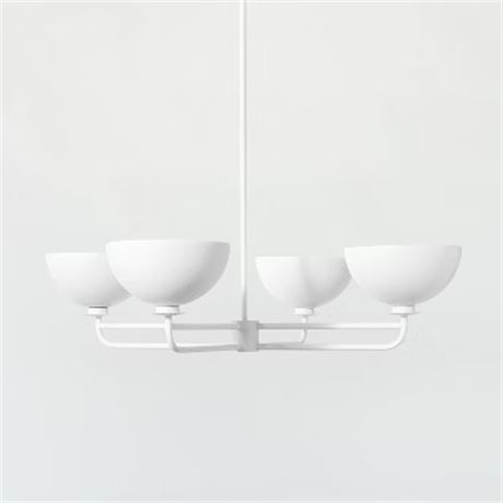 Lustre dôme blanc Threshold – design Studio McGee