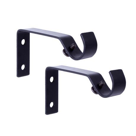 Support double tringle Hometrends 5/8 po noir