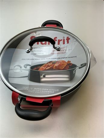 Cocotte Starfrit 12 po avec couvercle