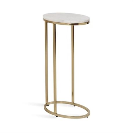 Table d’appoint marbre ovale KATEANDLAUREL Natalli