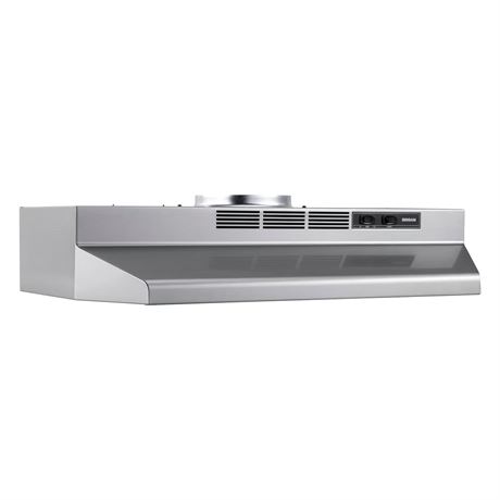 Hotte de cuisinière convertible Broan 30 po argent