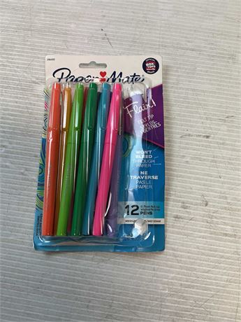 Stylos feutre Paper Mate Flair paquet de 12
