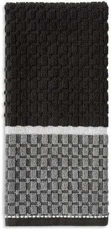 SEDLAV — Torchon de cuisine noir 16 x 26 po