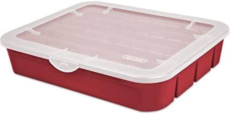 Boîte organisatrice Sterilite rouge ajustable (contient 20)