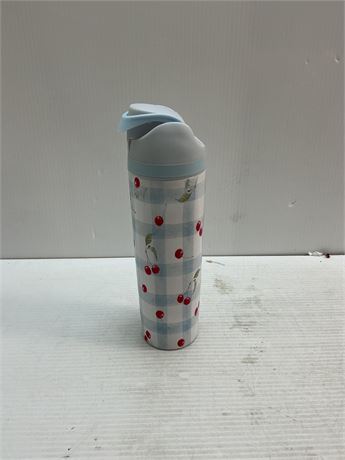 PETITE BOSSE - Bouteille d'eau isotherme inox avec paille 24 oz bleu cerise