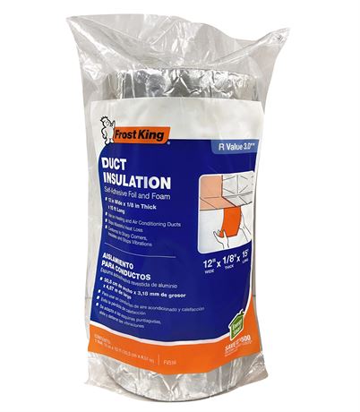 Isolation tuyau mousse Frost King 1/8 po x 15 pi