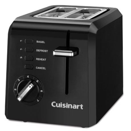 Grille-pain 2 tranches Cuisinart noir CPT-122BK
