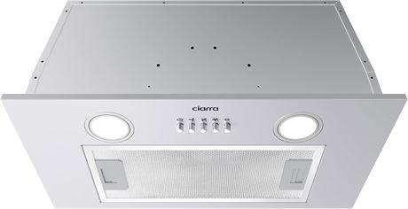 Hotte encastrable CIARRA 20 po 650 CFM noir