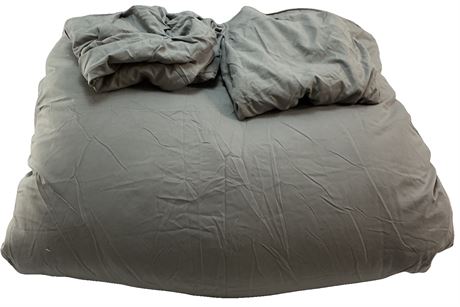 Couverture KING (105 x 95 po) et ens. de taies d'oreiller