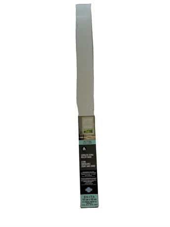 Store zébré sans fil blanc 42 x 72 po