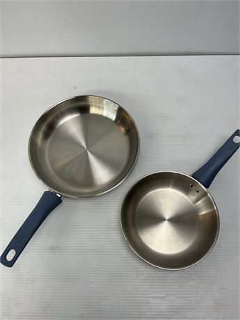 Combo poêles inox T-fal (8 et 11 po)
