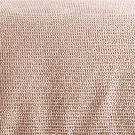 Ens. édredon Levtex Home Cloud tricot gaufré ou taies européennes