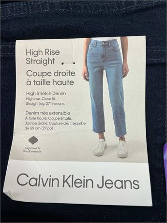 Jean droit taille haute Calvin Klein – femme