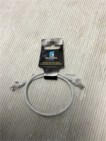 Câble réseau CAT6 blanc 1.5 pi T568B