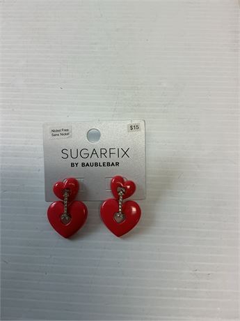 Boucles d’oreilles rouges