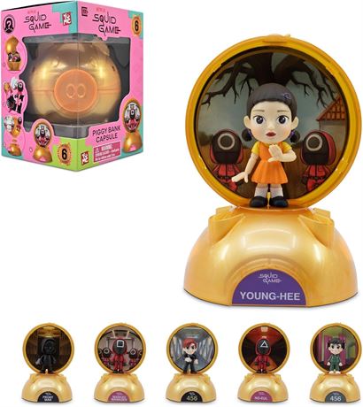 Capsule mystère YuMe Squid Game Netflix officielle - figurine + tirelire