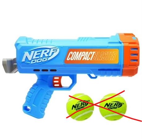 SANS BALLES - Lanceur balles tennis Nerf Dog compact chiens, 12 po