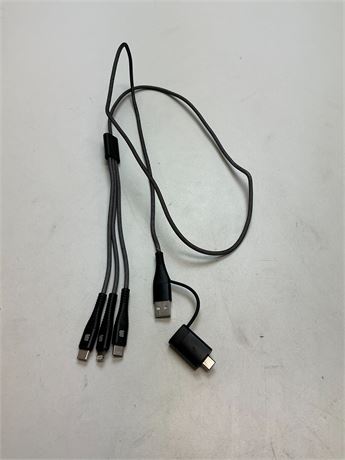 Câble de charge USB rapide multi-appareils 5 en 1