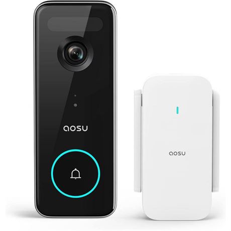 Sonnette vidéo sans fil 5MP base 8GB
