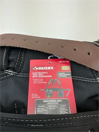 Ceinture porte-outils Husky avec bretelles