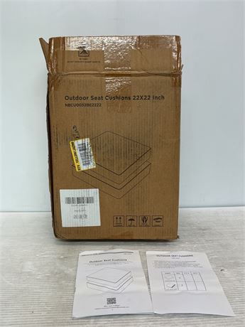 Coussins siège extérieurs 22 x 22 po, NBCU0052BE2222
