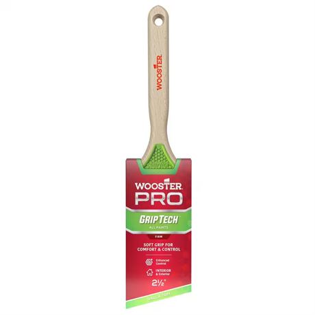 Pinceau à châssis angulaire GripTech polyester 2-1/2 po