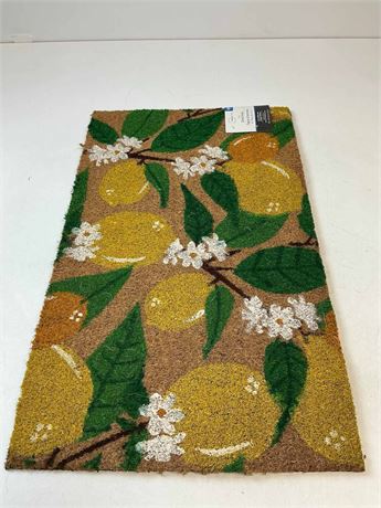 Paillasson Lemon Branch en fibre de coco 18 x 30 po