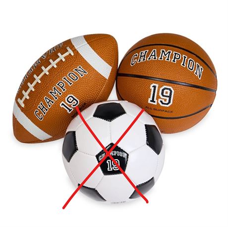 BALLON SOCCER MANQUANT - Paquet multiple gonflable Champion Classic