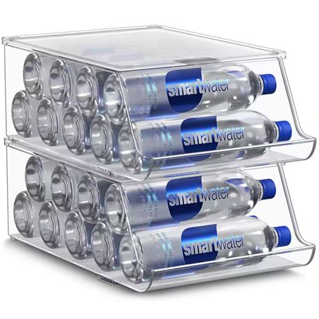 Organisateur bouteilles empilable lot 2 (sans les bouteilles d'eau)
