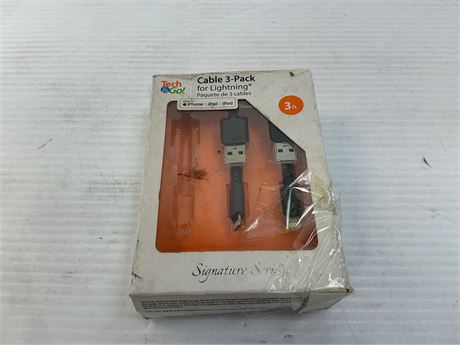 Câble Lightning 3 pi (paquet de 2)