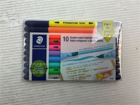 Surligneurs Staedtler double pointe 2 en 1