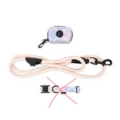 Ensemble collier et laisse pour chien One Paw – lot de 3