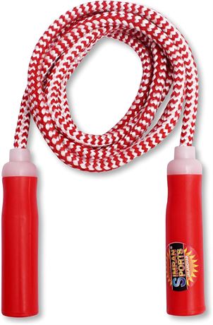 Corde à sauter rouge en coton